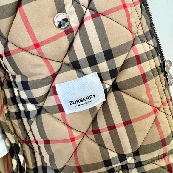 Burberry Children’s Quilted Nylon Coat Size 4Y